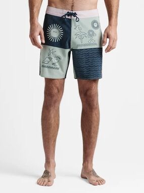 ​Roark "The Passage" Hemp Blend Boardshorts, Size 32